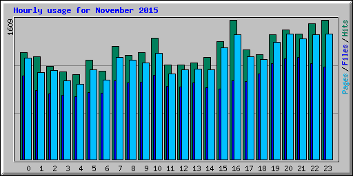 Hourly usage for November 2015